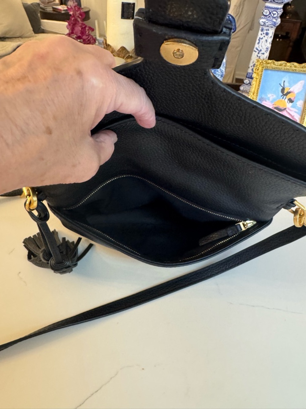 π€ TORY BURCH FLAP CROSS BODY BAG MCCRAW! - Picture 11 of 16